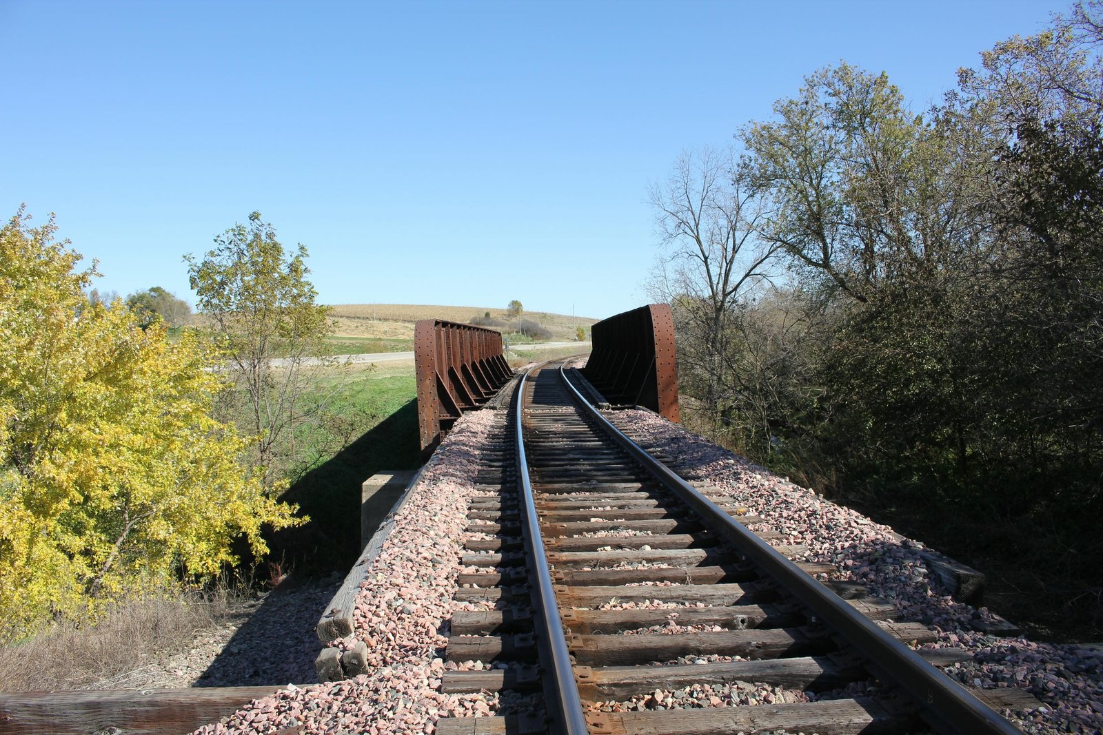 Looking north